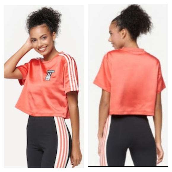 adidas Tops - Adidas satin crop tee